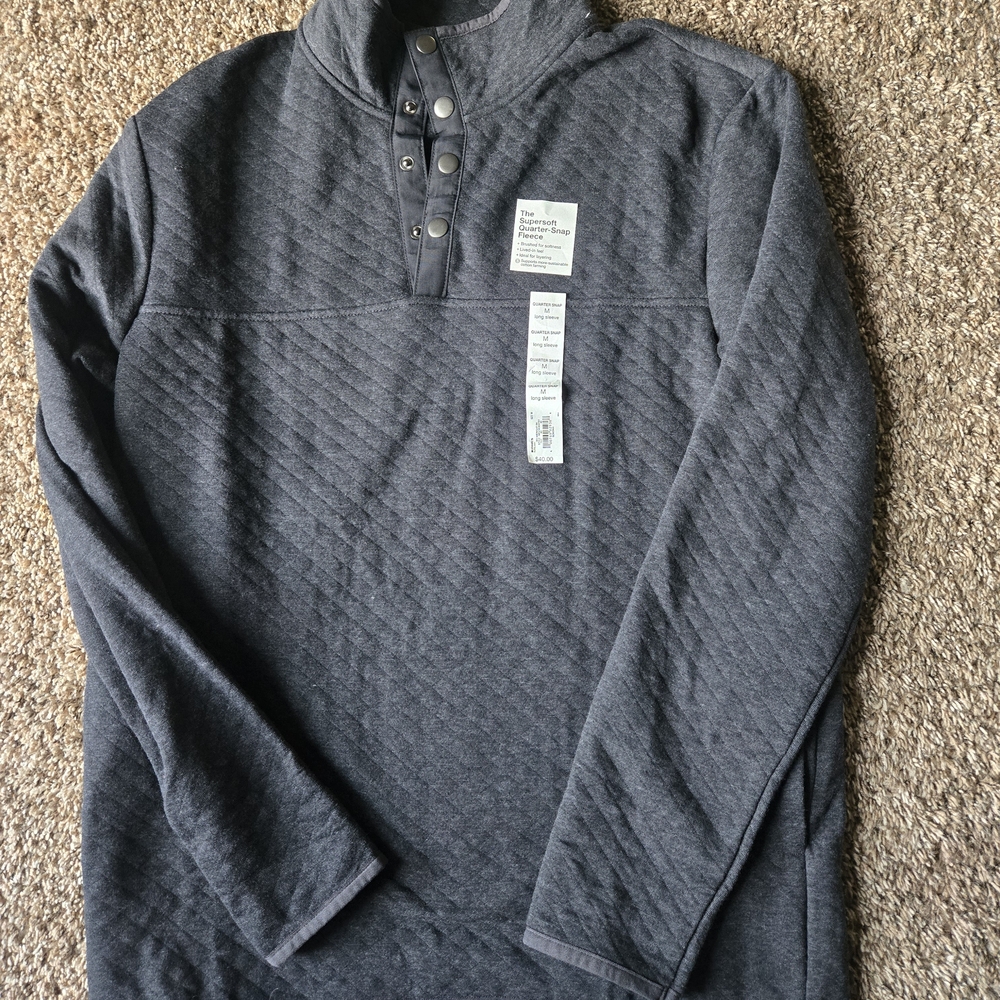 Sonoma Gray Quilted Dress Shirt